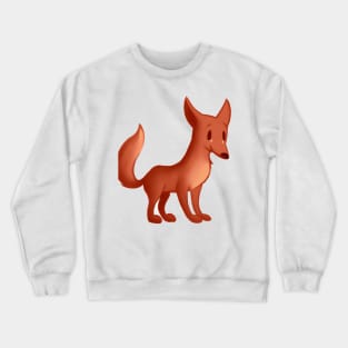 Cute Red Wolf Drawing Crewneck Sweatshirt